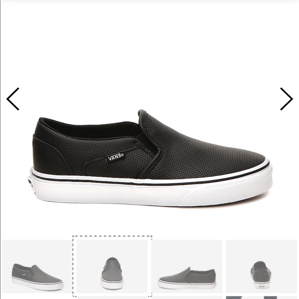 Vans black Asher slip on